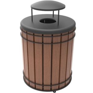 madison ipe wood receptacle