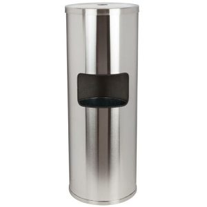 stainless floor wipes dispenser receptacle