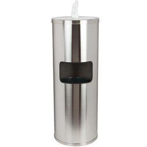 Stainless Floor Wipes Dispenser & Trash