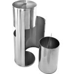 stainless floor wipes dispenser trash bin