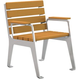 recycled plastic plaza chair