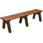 cambridge flat benches 6ft cedar
