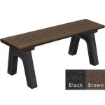 cambridge flat benches black brown