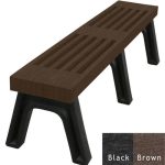 elite flat benches 6ft black brown