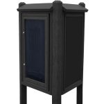 emergency kiosk message centers black