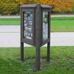 kiosk message center 3 sided