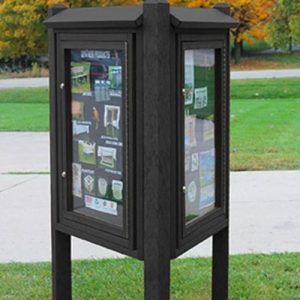 Kiosk Message Center 3 Sided