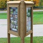 kiosk message center 3 sided weatherd