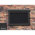 medium wall mount message center black