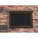 medium wall mount message center brown