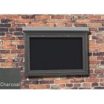 medium wall mount message center charcoal