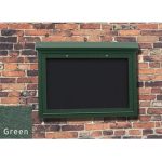 medium wall mount message center green