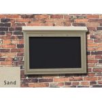 medium wall mount message center sand