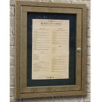 menu enclosure weathered
