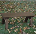 park classic flat benches 4ft brown