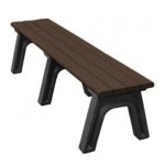 park classic flat benches 6ft brown