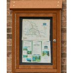 small wall mount message center cedar