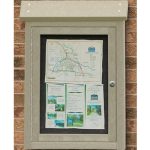 small wall mount message center sand