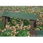 traditional flat benches 4ft green