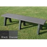 traditional flat benches 6ft charcoal
