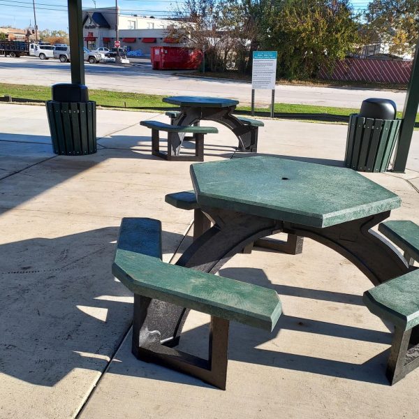 Hexagon Recycled Plastic Picnic Table