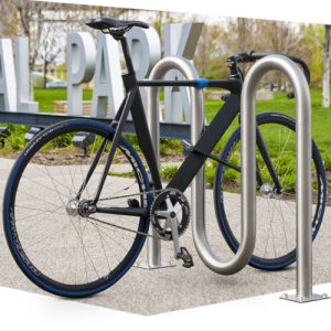 rolling bike rack