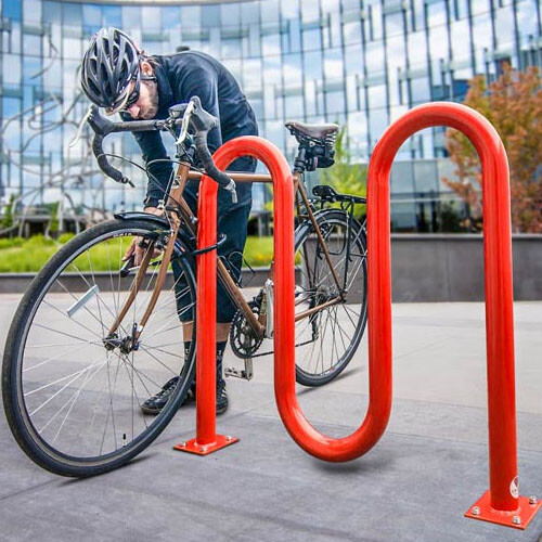 Rolling bike rack on sale