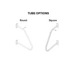 ultra space saver single bike rack tube