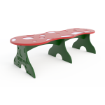 600 002 Toddler Mushroom Bench 2