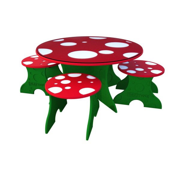 Toddler Mushroom Table Set