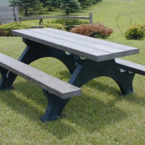 6' Brown Stepover Picnic Table