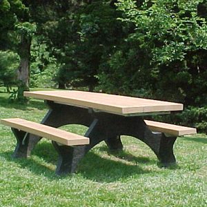 8' Cedar ADA Stepover Picnic Table