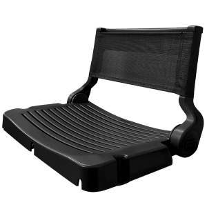 Folding Bleacher Chair Black
