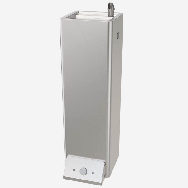 Economy Outdoor Pedestal Drinking Fountain with Foot Button