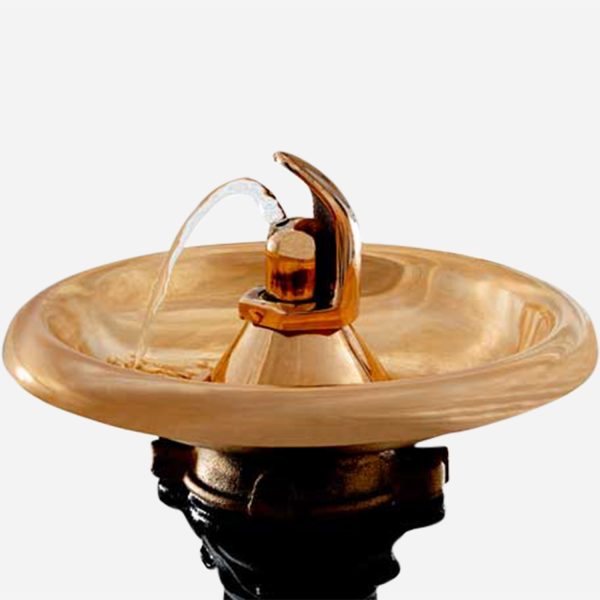 Foot Pedal Operated Vintage Style Drinking Fountain Bowl