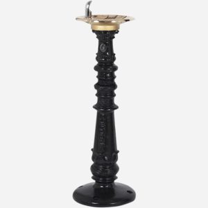 Vintage Style Drinking Fountain with Bowl on Pedestal