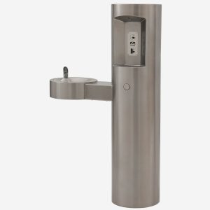 Outdoor Pedestal Bottle Filler with Barrier Free Drinking Fountain5