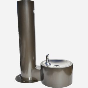 Round Pedestal Push Button Pet Fountain Receptor2