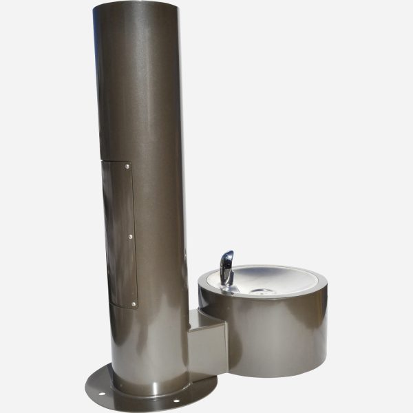 Round Pedestal Push Button Pet Fountain Receptor