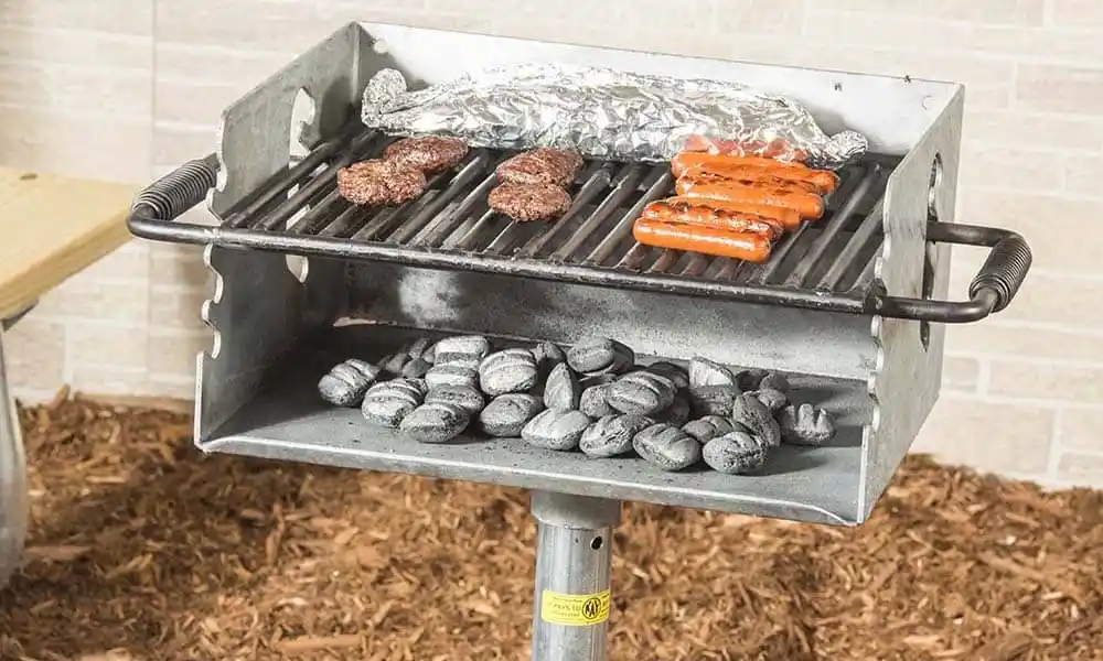 Park Grill with Flip-Up Grate