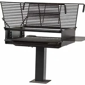 Large Group Grill With Side Shelf