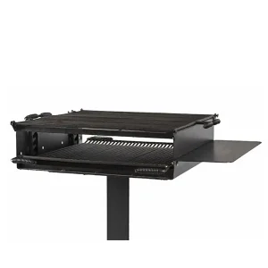 Large Group Grill With Side Shelf