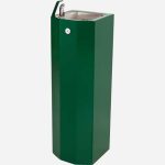 Square Pedestal Mount Outdoor Drinking Fountain