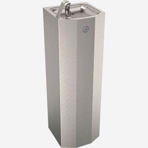 Square Pedestal Mount Outdoor Drinking Fountain 2