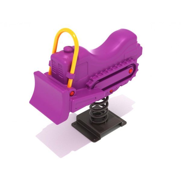 Benny Bulldozer Spring Rider in Purple and Yellow