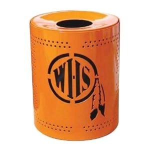 personalized 32 Gallon Perforated receptacle