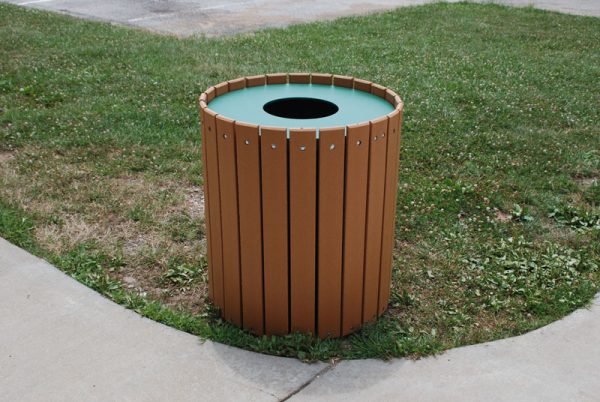 Standard Round Trash Receptacle