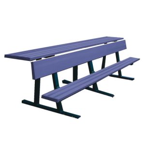 Powder Coated Team Bench With Shelf