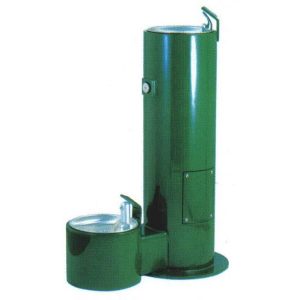 Cylinder with Pet Fountain