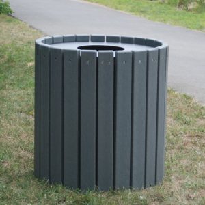 Heavy Duty Round Trash Receptacle